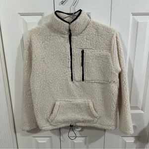 No Boundaries Sherpa Half Zip Sweater